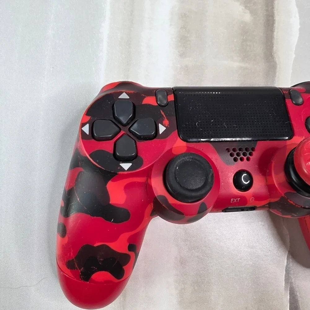 Sony PS4 DualShock 4 Wireless Controller Red Camo KontrolFreek Thumbstick S3